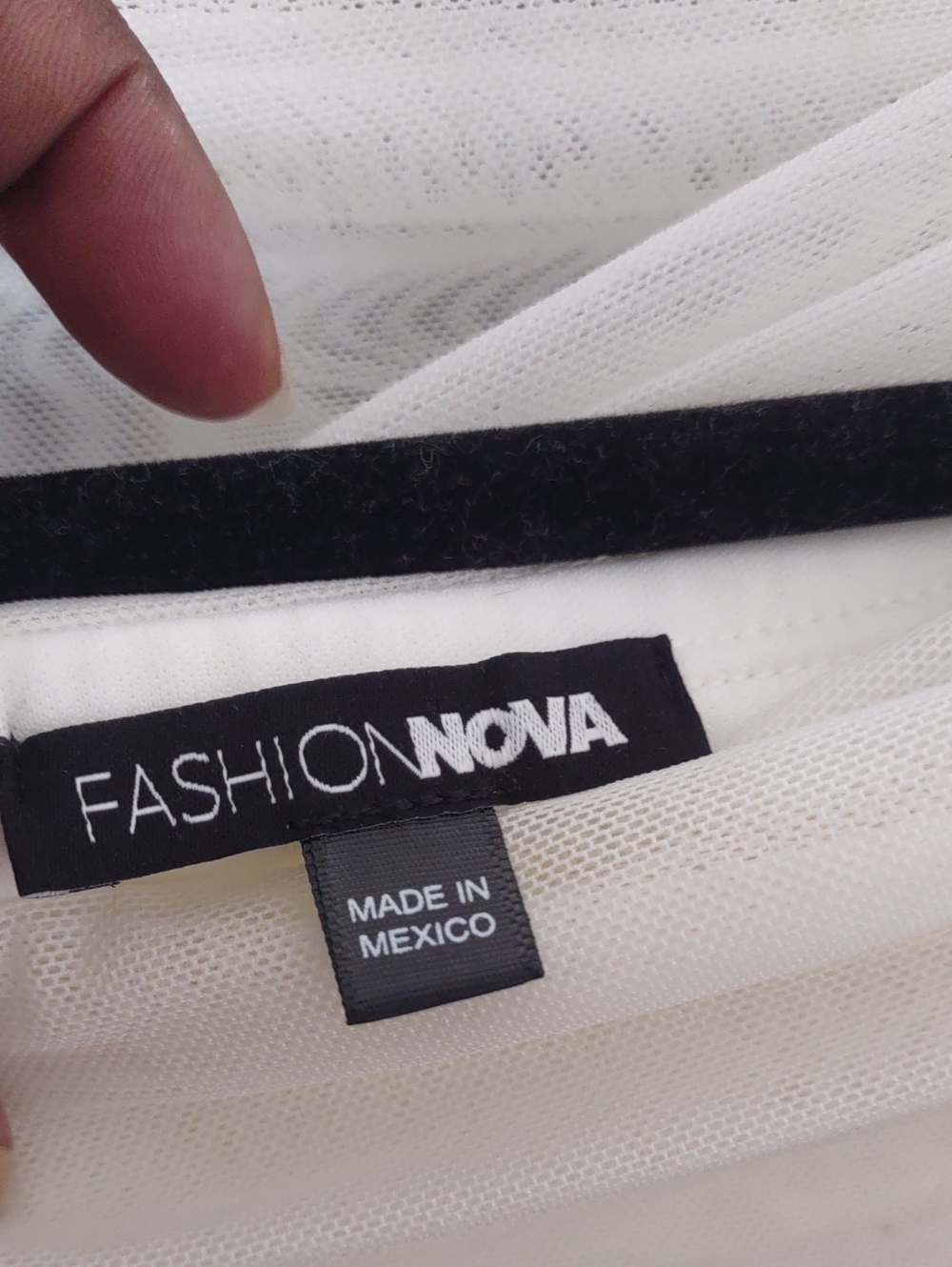 FASHION NOVA_Mesh Off-Shoulder Drapery Bodycon Dress - Picture 4 of 10